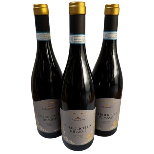 Casalforte Valpolicella Classico Ripasso DOC 2022, Cantine Riondo, Rotwein aus Italien, 750 ml, 3er-Set von Generisch