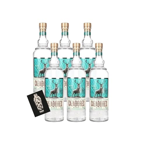 Cazadores 6er-Set Tequila Blanco 100% Agave (40% Vol.) 0,7l - [Enthält Sulfite] von Generisch