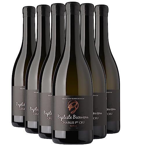 Chablis 1er Cru Vaillons Weißwein 2021 - Baptiste Bienvenu - g.U. - Burgund Frankreich - Rebsorte Chardonnay - 6x75cl von Generisch