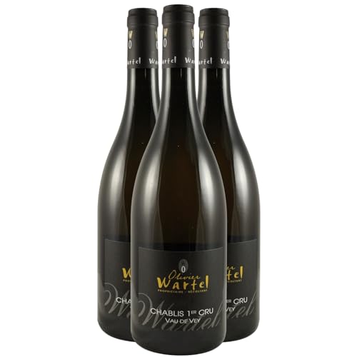 Generisch Chablis 1er Cru Vau de Vey Weißwein 2022 - Domaine Olivier Wartel - g.U. - Burgund Frankreich - Rebsorte Chardonnay - 3x75cl von Generisch
