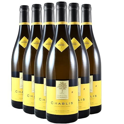 Chablis Weißwein 2020 - Bio - Maison Pommier - g.U. - Burgund Frankreich - Rebsorte Chardonnay - 6x75cl von Generisch