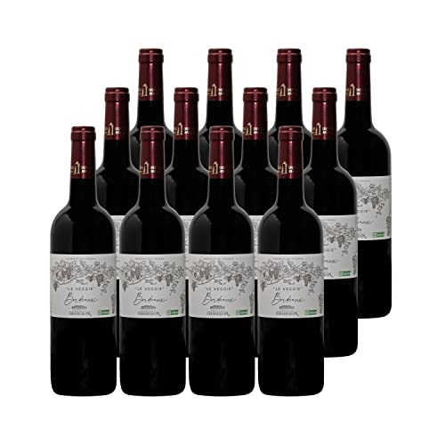 Château Grand Jean Bordeaux Le Veggie Rotwein 2019 - g.U. - Bordeaux Frankreich - Rebsorte Merlot, Cabernet Sauvignon - 12x75cl von Generisch