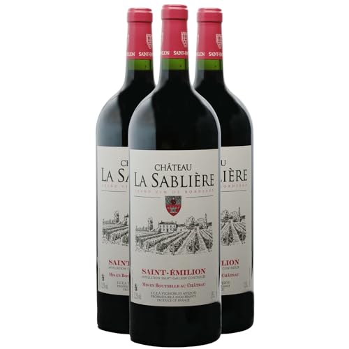 Château La Sablière Saint-Emilion Magnum Rotwein 2011 - g.U. - Bordeaux Frankreich - Rebsorte Merlot, Cabernet Sauvignon - 3x150cl von Generisch