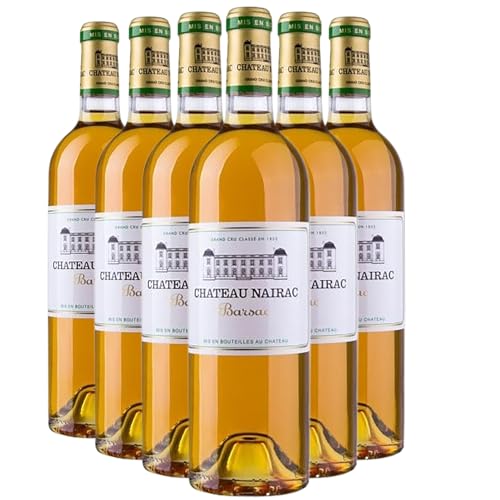 Château Nairac Barsac Weißwein 2001 süßer - g.U. - Bordeaux Frankreich - Rebsorte Muscadelle, Sauvignon Blanc, Sémillon - 6x75cl Château Nairac Barsac Weißwein 2001 süßer - g.U. - Bordeaux Frankreich - Rebsorte Muscadelle, Sauvignon Blanc, Sémillon - 6x75cl von Generisch