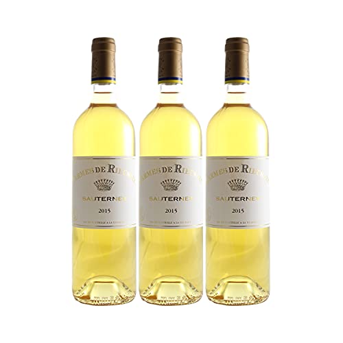 Château Rieussec Les carmes de Rieussec Weißwein 2015 - g.U. Sauternes süßer - Bordeaux Frankreich - Rebsorte Sauvignon Blanc, Sémillon, Muscadelle - 3x75cl von Generisch