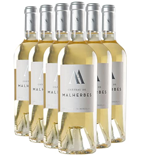 Château de Malherbes Bordeaux Weißwein 2017 - g.U. - Bordeaux Frankreich - Rebsorte Sémillon, Sauvignon Blanc - 6x75cl von Generisch