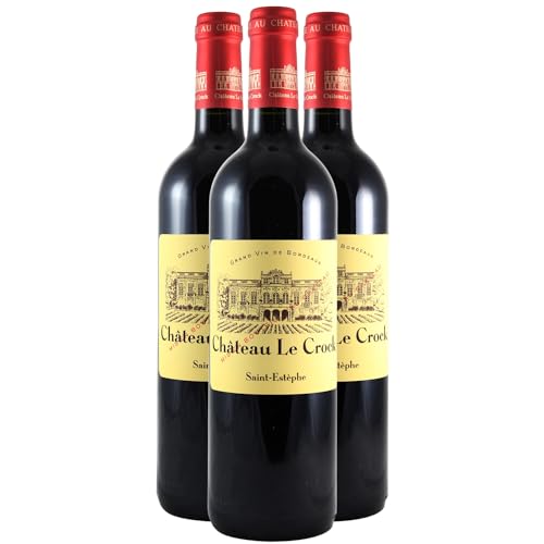 Château le Crock Cru Bourgeois Rotwein 2020 - g.U. Saint-Estèphe - Bordeaux Frankreich - Rebsorte Merlot, Cabernet Sauvignon - 3x75cl - 92/100 Decanter von Generisch