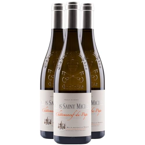 Châteauneuf-du-Pape Clos Saint Michel Tradition Weißwein 2022 - Bio - Vignobles Guy Mousset et Fils - g.U. - Rhonetal Frankreich - Rebsorte Grenache Blanc, Roussanne, Clairette - 3x75cl Châteauneuf-du-Pape Clos Saint Michel Tradition Weißwein 2022 - Bio - Vignobles Guy Mousset et Fils - g.U. - Rhonetal Frankreich - Rebsorte Grenache Blanc, Roussanne, Clairette - 3x75cl von Generisch