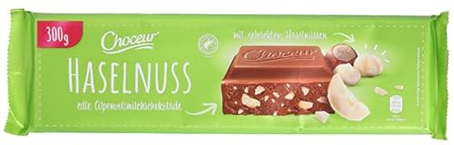 Choceur Haselnuss | Alpenvollmilchschokolade mit ganzen Haselnüssen | 300g Tafel von Generisch