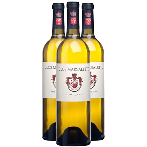 Clos Marsalette Pessac-Léognan Weißwein 2018 - g.U. - Bordeaux Frankreich - Rebsorte Sauvignon Blanc, Sémillon - 3x75cl Clos Marsalette Pessac-Léognan Weißwein 2018 - g.U. - Bordeaux Frankreich - Rebsorte Sauvignon Blanc, Sémillon - 3x75cl von Generisch