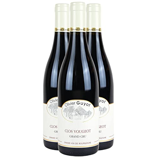 Clos Vougeot Rotwein 2018 - Domaine Olivier Guyot - g.U. - Burgund Frankreich - Rebsorte Pinot Noir - 3x75cl von Generisch