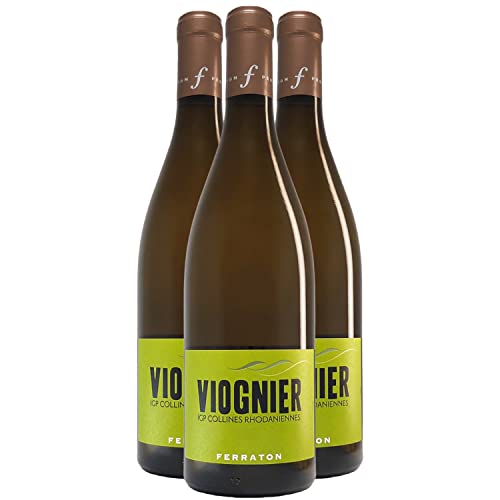 Collines Rhodaniennes Viognier Weißwein 2018 - Ferraton Père et Fils - g.g.A. - Rhonetal Frankreich - Rebsorte Viognier - 3x75cl von Generisch