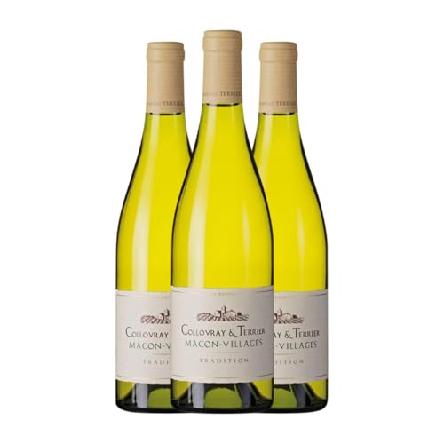 Collovray & Terrier Cuvée Tradition Blanc Chardonnay Mâcon-Villages 75 cl Weißwein (Karton mit 3 Flaschen von 75 cl) von Generisch