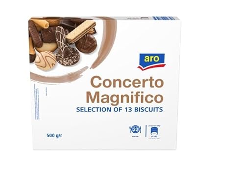 Concerto Magnifico Gebäckmischung mit 13 verschiedenen Sorten 500 g Schachtel aro Concerto Magnifico Gebäckmischung mit 13 verschiedenen Sorten 500 g Schachtel aro von Generisch