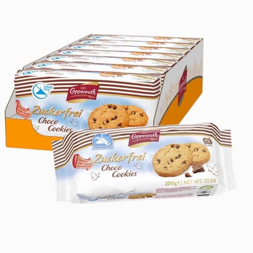 Coppenrath zuckerfrei Choco Cookies (7 x 200 g) + (1 x 200 g) von Generisch