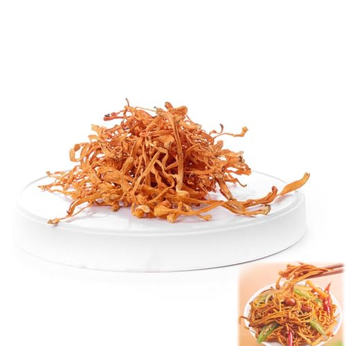 Cordyceps Militaris/Chong Cao Hua Bio Cordyceps Blüte Original Chinesischer Kräutertee Frei Von Zusatzstoffen Grüner Bio-Dufttee Zum Kochen Geeignet (100g) von Generisch