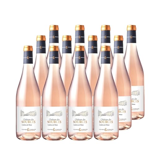 Costières de Nîmes Vignobles & Compagnie Roséwein 2022 - Château des Sources - g.U. - Rhonetal Frankreich - Rebsorte Syrah, Grenache - 12x75cl von Generisch