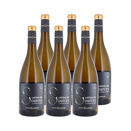 Costières de Nîmes Vignobles & Compagnie Weißwein 2019 - Château des Sources - g.U. - Rhonetal Frankreich - Rebsorte Marsanne, Roussanne - 6x75cl Costières de Nîmes Vignobles & Compagnie Weißwein 2019 - Château des Sources - g.U. - Rhonetal Frankreich - Rebsorte Marsanne, Roussanne - 6x75cl von Generisch
