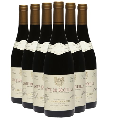 Generisch Côte de Brouilly Rotwein 2021 - Maison Tramier - g.U. - Beaujolais Frankreich - Rebsorte Gamay - 6x75cl von Generisch