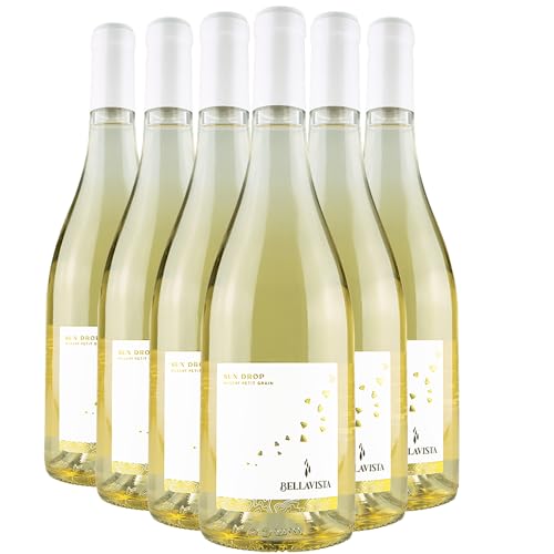 Côtes Catalanes Sun Drop Weißwein 2022 - Bio - Domaine Bellavista - g.g.A. - Languedoc - Roussillon Frankreich - Rebsorte Muscat Petit Grain - 6x75cl von Generisch