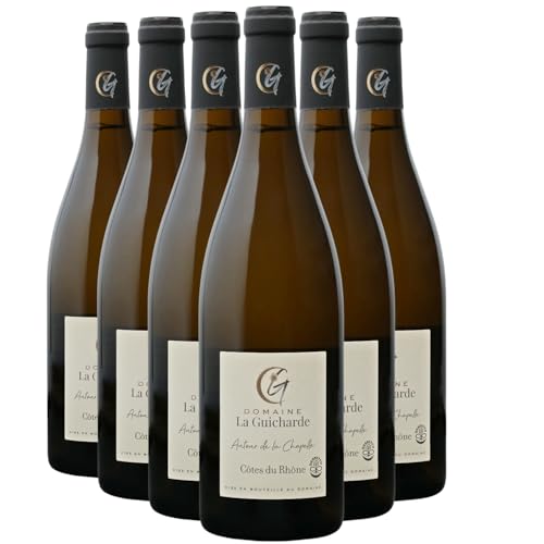 Côtes du Rhône Autour de la Chapelle Weißwein 2024 - Bio - Domaine La Guicharde - g.U. - Rhonetal Frankreich - Rebsorte Marsanne, Viognier, Grenache Blanc - 6x75cl Côtes du Rhône Autour de la Chapelle Weißwein 2024 - Bio - Domaine La Guicharde - g.U. - Rhonetal Frankreich - Rebsorte Marsanne, Viognier, Grenache Blanc - 6x75cl von Generisch