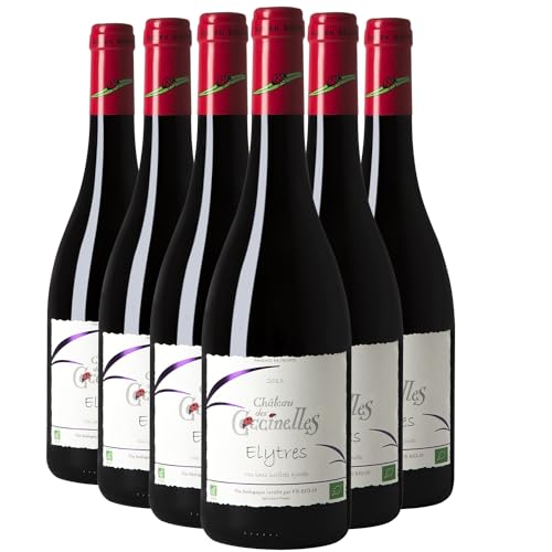 Côtes du Rhône Elytres cuvée Sans Sulfites Rotwein 2022 - Bio - Château des Coccinelles - g.U. - Rhonetal Frankreich - Rebsorte Syrah, Grenache - 6x75cl von Generisch