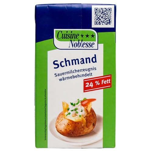 Cuisine Noblesse - Schmand haltbar 24% Fett in 1 kg Packung - H-Schmand Sauermilcherzeugnis wärmebehandelt ideal zum Kochen - Für die Gastro und Großverbraucher Cuisine Noblesse - Schmand haltbar 24% Fett in 1 kg Packung - H-Schmand Sauermilcherzeugnis wärmebehandelt ideal zum Kochen - Für die Gastro und Großverbraucher von Generisch