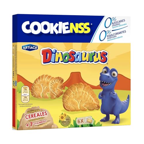 DINOSAURUS Getreidekekse in Dinosaurierform 6 Stück 185 g 3er-Pack von Generisch