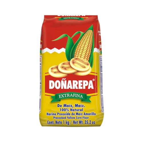 DOÑA AREPA Vorgekochtes gelbes Maismehl 1 kg von Generisch