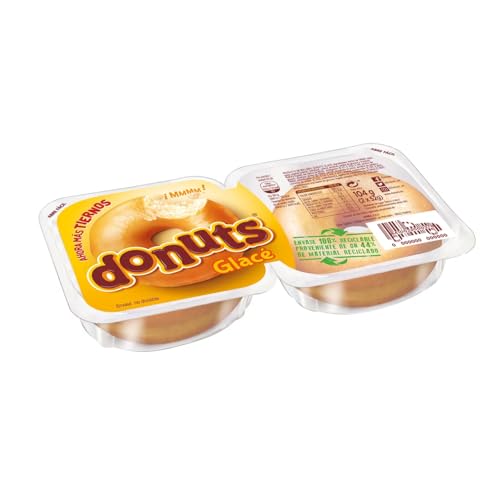 DONUTS GLACÉ Zuckerkringel 2 Stück 104 g. 6er Pack von Generisch