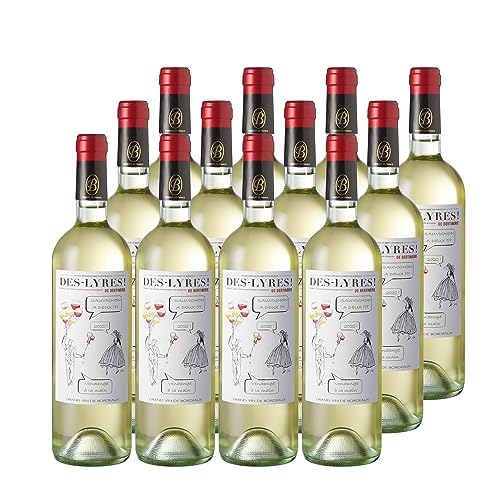Des-Lyres de Bertinerie Weißwein 2023 - g.U. Côtes de Bordeaux Blaye - Bordeaux Frankreich - Rebsorte Sauvignon Blanc - 12x75cl von Generisch
