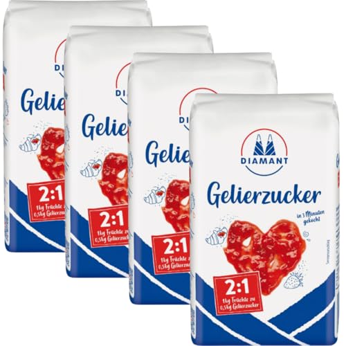 Diammant Gelierzucker 2:1 Zucker Sugar 500 Gramm, 4er Diammant Gelierzucker 2:1 Zucker Sugar 500 Gramm, 4er von Generisch