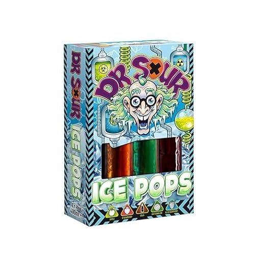 Dr. Sour Ice Pops Wassereis fruchtig sauer 10 Eisriegel von Generisch