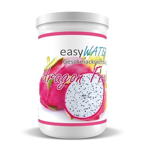 Dragon Fruit easyWater Getränkepulver│ Zuckerfreies Geschmackspulver für erfrischende Getränke │Nur 5 Kalorien auf 500ml Wasser│ohne Aspartam│Inhalt: 25 Portionen von Generisch