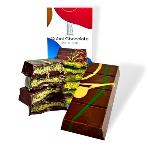 Dubai Schokolade 100g mit Kadayif-Teigfäden und Pistaziencreme Dubai Schokolade 100g mit Kadayif-Teigfäden und Pistaziencreme von Generisch