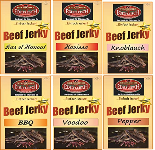 Edelfleisch 1800 Gramm Beef Jerky Trockenfleisch Paket 6 Sorten -Am Stück/Biltong STIX Edelfleisch 1800 Gramm Beef Jerky Trockenfleisch Paket 6 Sorten -Am Stück/Biltong STIX von Generisch