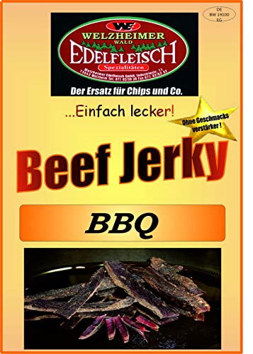 Edelfleisch 300 Gramm Biltong Beef Jerky Eigene Herstellung versch. Sorten am Stück/Stix… (BBQ) von Generisch