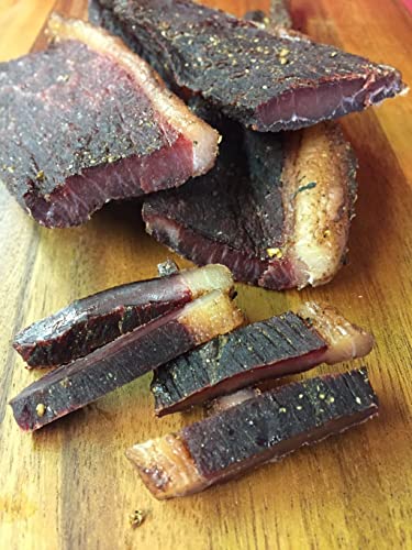 Edelfleisch 500 Gramm 5Sorten Biltong Beef Jerky Trockenfleisch am Stück/Stix von Generisch