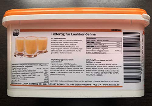 Eierlikör Kessko Sahnefond 900 g, Sahnestnd, Sahnesteif, Sahne 0,9 kg (Eierlikör) von Generisch