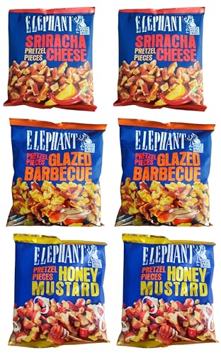 Elephant Pieces Honey Mustard Brezelstücke Mit Honig- Senfgeschmack 2 x 125g | Elephant Pieces Sriracha Cheese Brezelstücke Mit Sriracha- Käsegeschmack 2 x 125g |Elephant Pieces BBQ 2 x 125g Elephant Pieces Honey Mustard Brezelstücke Mit Honig- Senfgeschmack 2 x 125g | Elephant Pieces Sriracha Cheese Brezelstücke Mit Sriracha- Käsegeschmack 2 x 125g |Elephant Pieces BBQ 2 x 125g von Generisch