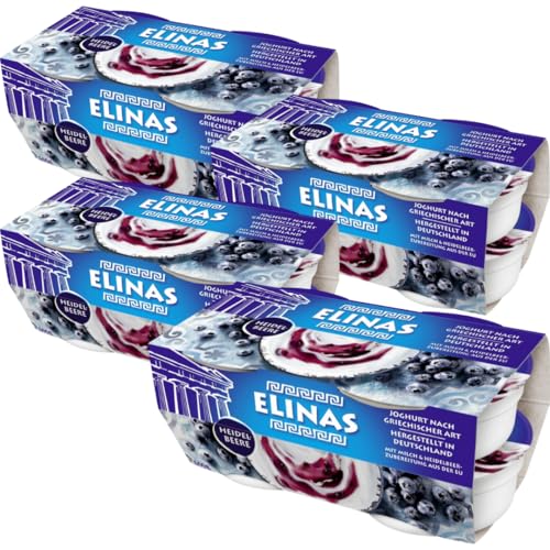 Elinas Joghurt nach griechischer Art Heidelbeere 600 Gramm, 4 Er Elinas Joghurt nach griechischer Art Heidelbeere 600 Gramm, 4 Er von Generisch