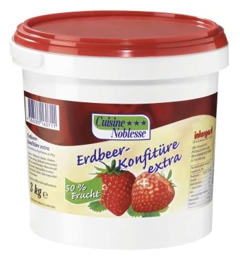 Erdbeer Konfitüre Extra 3 kg Eimer | Marmelade Großpackung für Gastronomie & Großverbraucher Erdbeer Konfitüre Extra 3 kg Eimer | Marmelade Großpackung für Gastronomie & Großverbraucher von Generisch