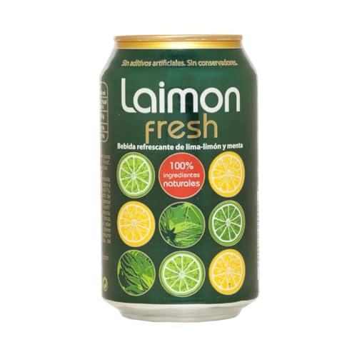 Erfrischungsgetränk mit Limette, Zitrone und Minze Dose 33 cl, 12er Pack von Generisch