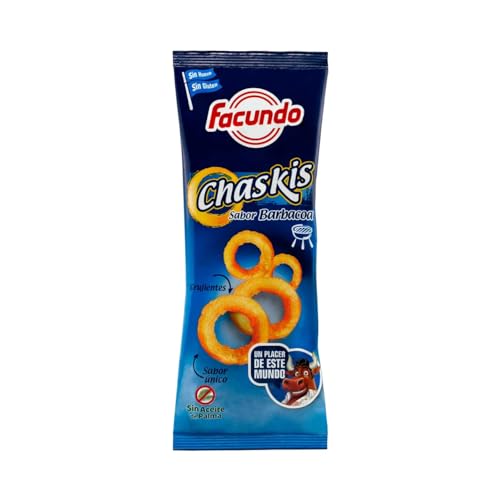 FACUNDO Maisring-Snack mit Barbecue-Geschmack FACUNDO CHASKIS 100 g Beutel 8er-Packung von Generisch