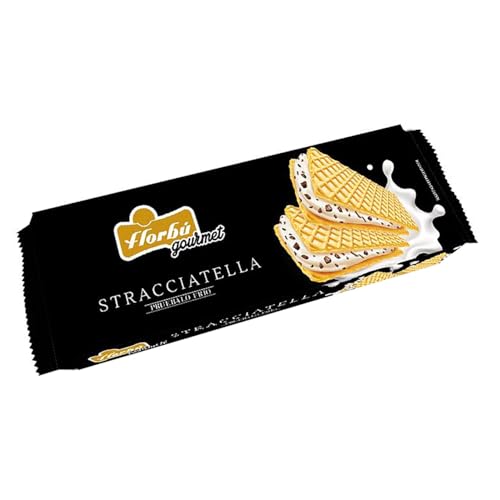 FLORBÚ Gefüllte Waffeln Stracciatella 195 g. 4er-Pack von Generisch