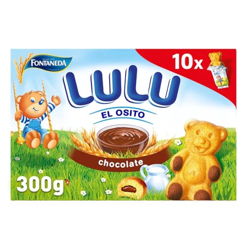 FONTANEDA LULU Schokoladen gefüllte Biskuitbärchen 300 g. 3er Pack von Generisch