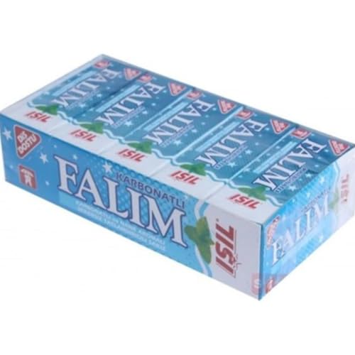 Falım Zuckerfreier Karbonat Minz Kaugummi, 5er-Pack à 20 Stück (Insgesamt 100 Stück) 160 Gramm mit Pufai Grocery von Generisch