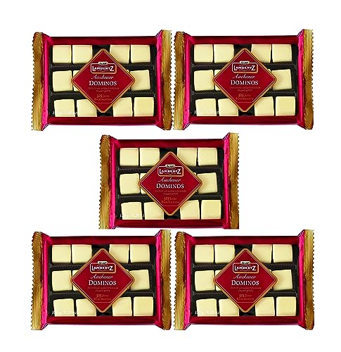 Feine Weiße Aachener Dominos Dominosteine mit weisser Schokolade Lambertz (5 x 150 g) von Generisch