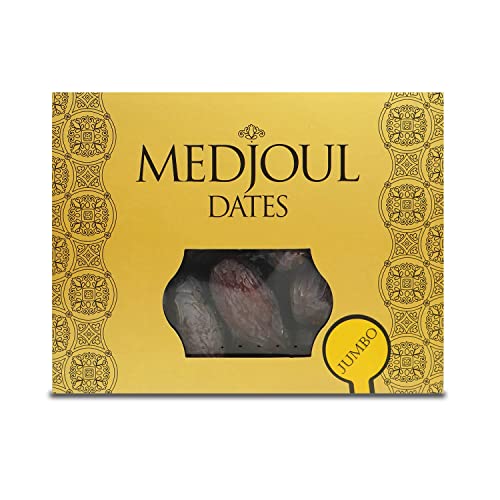 Feinkost Medjoul Datteln Premium Jumbo mit Stein, ohne Zuckerzusatz, israelische Datteln, handverlesen, 100% natürlich, 1000 g (Jumbo) von Generisch