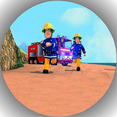 Fondant Tortenaufleger Tortenbild Geburtstag Feuerwehrmann Sam L8 Fondant Tortenaufleger Tortenbild Geburtstag Feuerwehrmann Sam L8 von Generisch